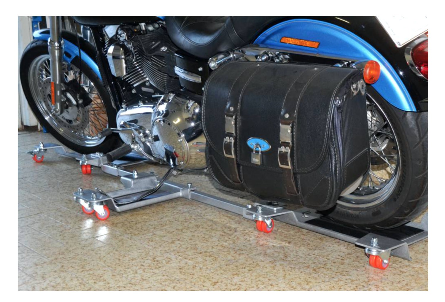 Carrello Sposta Moto per moto custom (SE5) per Cavalletto Centrale  ConStands Mover II, max. 400 kg, arancione : : Auto e Moto